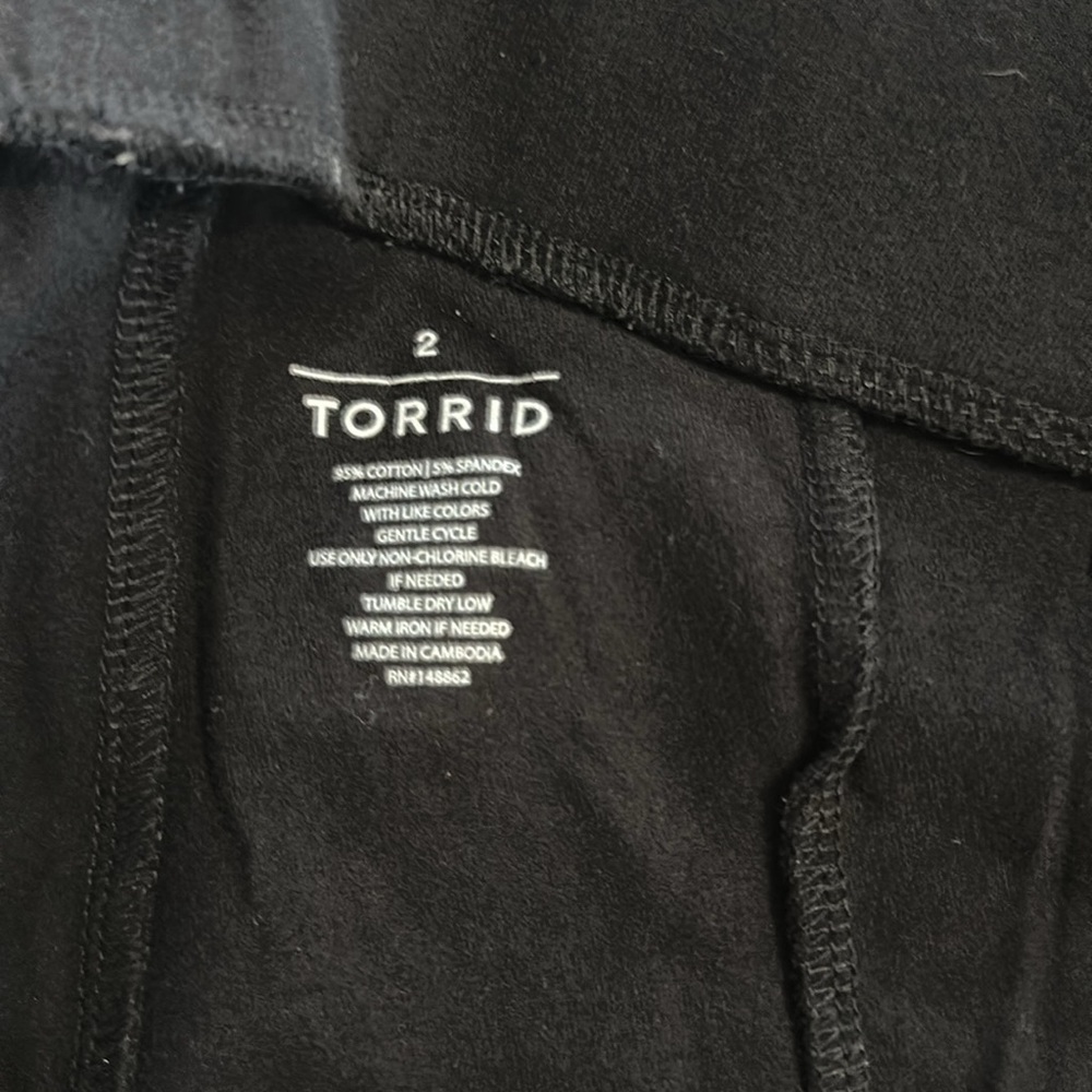 Torrid Black Leggings Sz 2 lot of two - Picture 6 of 7